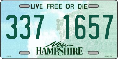 NH license plate 3371657