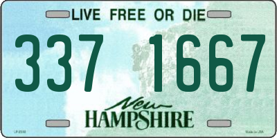 NH license plate 3371667