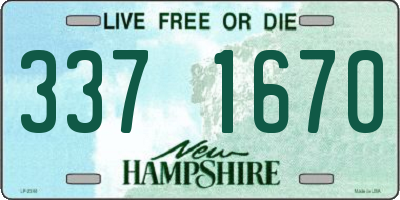 NH license plate 3371670