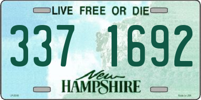 NH license plate 3371692