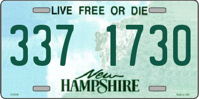NH license plate 3371730