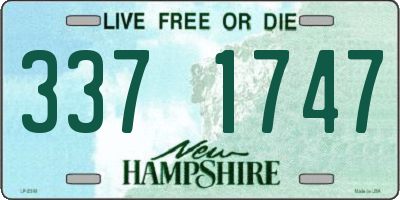 NH license plate 3371747