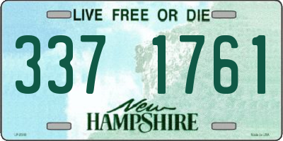 NH license plate 3371761