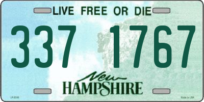 NH license plate 3371767