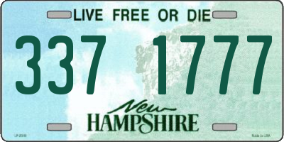 NH license plate 3371777