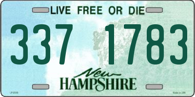 NH license plate 3371783
