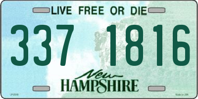 NH license plate 3371816