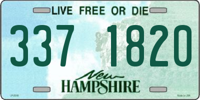 NH license plate 3371820
