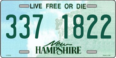 NH license plate 3371822