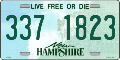 NH license plate 3371823
