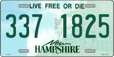 NH license plate 3371825