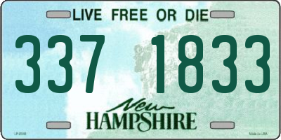 NH license plate 3371833