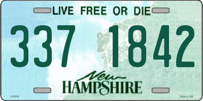 NH license plate 3371842