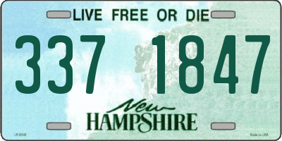 NH license plate 3371847
