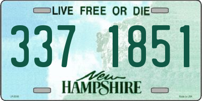 NH license plate 3371851