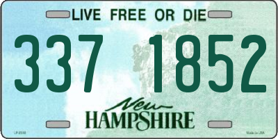 NH license plate 3371852
