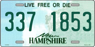 NH license plate 3371853