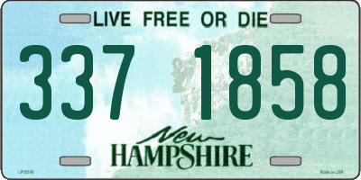 NH license plate 3371858