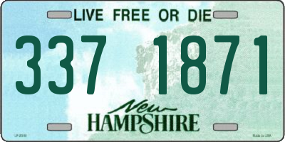 NH license plate 3371871