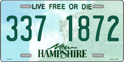 NH license plate 3371872