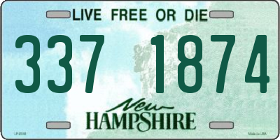 NH license plate 3371874