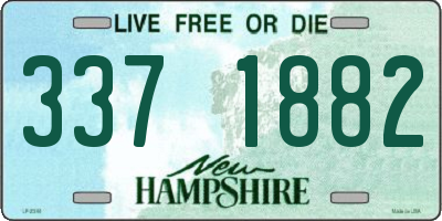 NH license plate 3371882