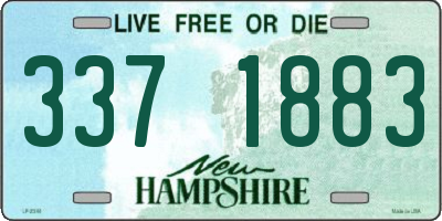 NH license plate 3371883