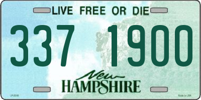 NH license plate 3371900