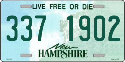 NH license plate 3371902