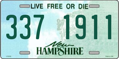 NH license plate 3371911