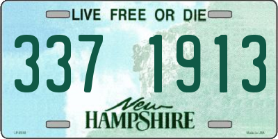 NH license plate 3371913