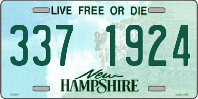 NH license plate 3371924