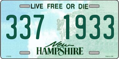 NH license plate 3371933