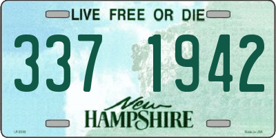 NH license plate 3371942