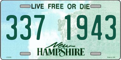 NH license plate 3371943