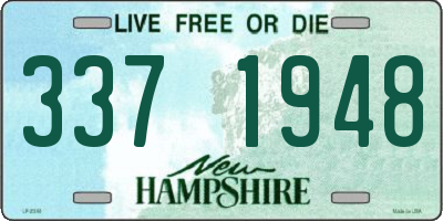 NH license plate 3371948