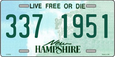 NH license plate 3371951