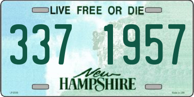 NH license plate 3371957
