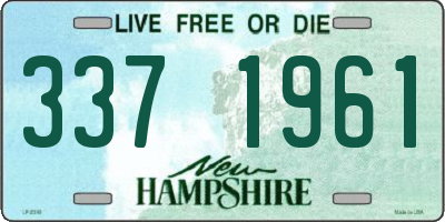 NH license plate 3371961