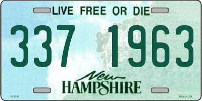 NH license plate 3371963