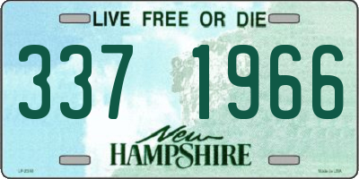 NH license plate 3371966