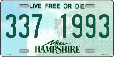 NH license plate 3371993