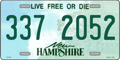 NH license plate 3372052