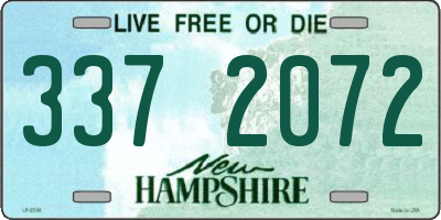 NH license plate 3372072