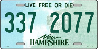NH license plate 3372077