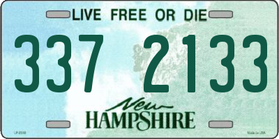 NH license plate 3372133