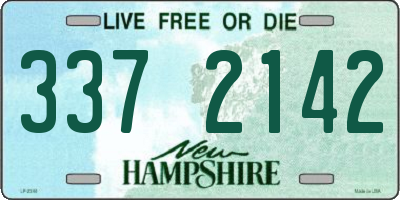 NH license plate 3372142