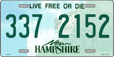NH license plate 3372152
