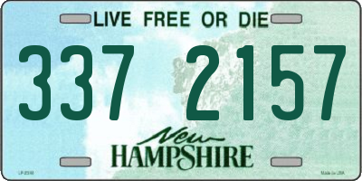 NH license plate 3372157