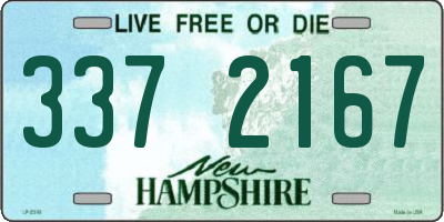 NH license plate 3372167